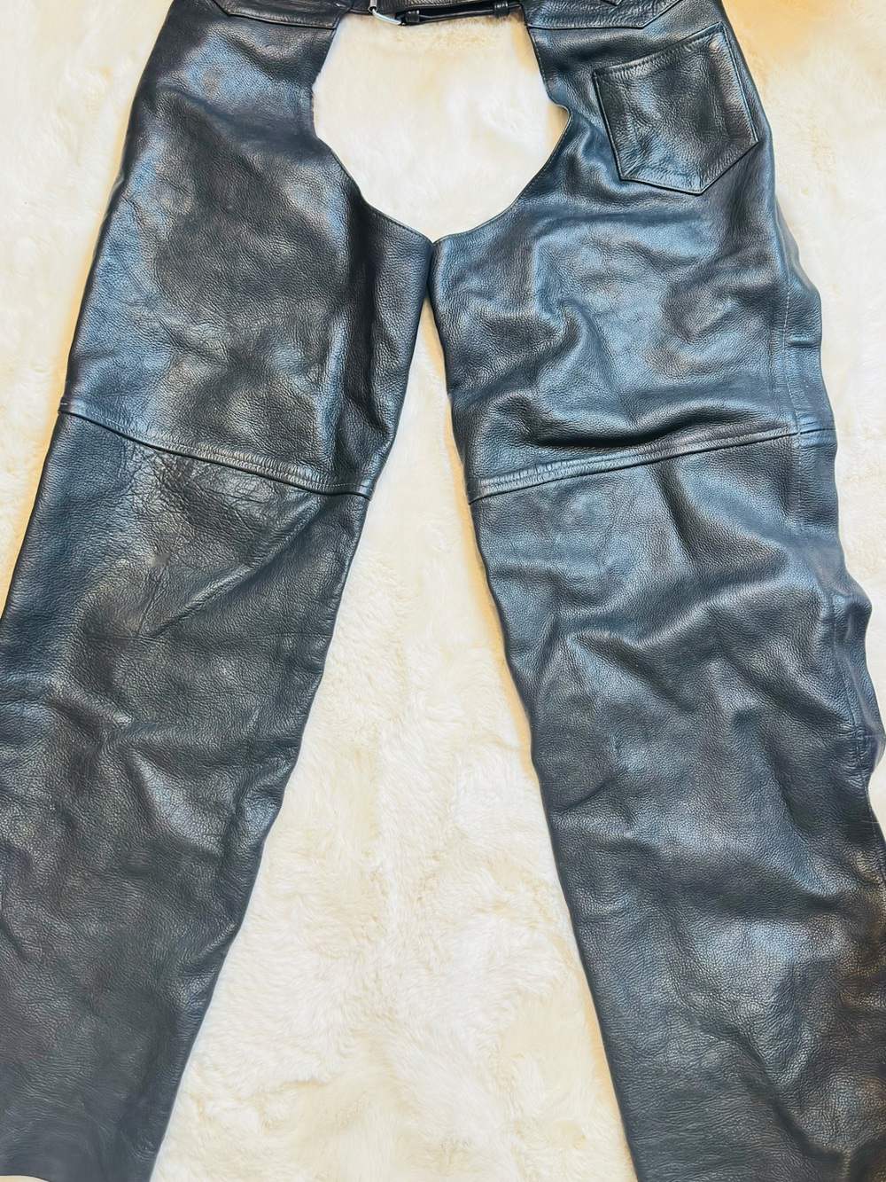 Black Leather Jeans - Sleek Moto Style